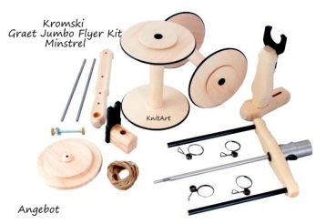 Kromski Great Jumbo Flyer Kit für Spinnrad Minstrel - statt 259,- €